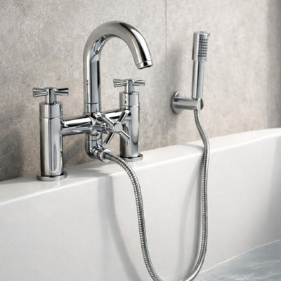 Home Range Xia Chrome Bath Shower MixerFill The Bath Or Switch To The Shower In One Tap from B&Q
