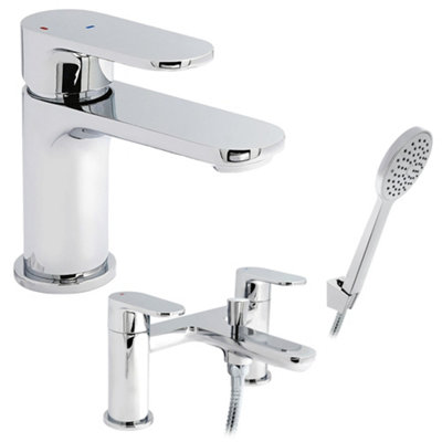 Home Range Clever Chrome Tap PackEverything You Need For Basin And Bath In One Box from B&Q