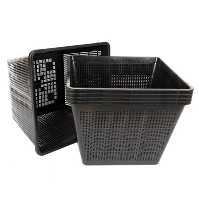 Lincolnshire Pond Plants Pond Planting BasketsSquare28Cm / 10 Ltr5 Pack from B&Q