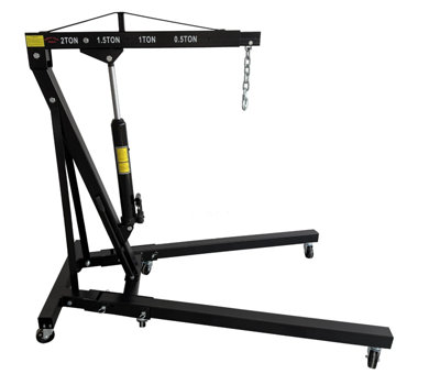 Dirty Pro Tools Engine Hoist 2 Ton Professional Folding Engine Crane Mechanics  Lift from B&Q