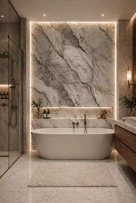 D Pro T Bathrooms Shower Wall Panel Pvc Bathroom Graphite Gold Marble1000mm X 2.4MWaterproof CladdingTongue & Groove from B&Q