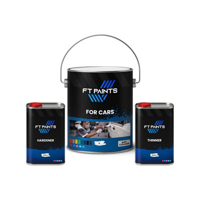  - Ft Paints 1.633L Kit Acry High-Gloss 2K Paint With Hardener E9006 For Cars -Ral 5002-Ultramarine Blue