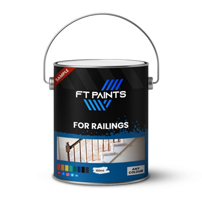  - Ft Paints 100Ml Sample Acry High-Gloss 2K Paint With Hardener E9005 For Railings -Ral 5002-Ultramarine Blue