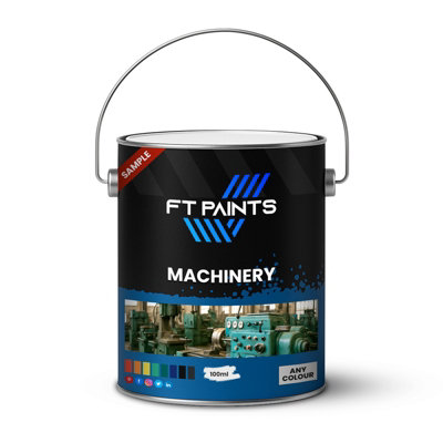  - Ft Paints Sample 100Ml Satin 1K Basecoat Paint For Machinery -Ral 6005-Moss Green