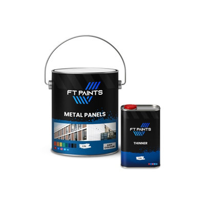  - Ft Paints 3.75L Kit Satin 1K Basecoat Paint For Metal Panels -Ral 9010-Pure White