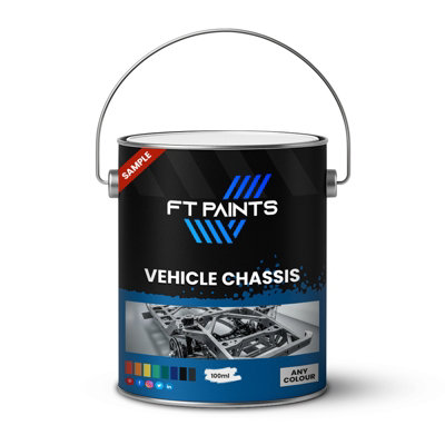  - Ft Paints Sample 100Ml Acrylic Paint Satin Finish For Vehicle Chassis- Ral 7035-Light Grey