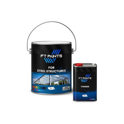 - Ft Paints 7.5L Kit 1K Metal Gloss Paint For Steel Structures- Ral 6005-Moss Green