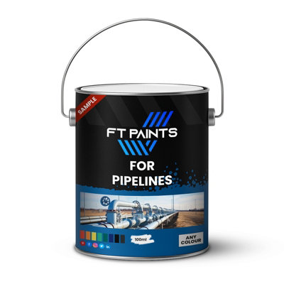  - Ft Paints Sample 100Ml 1K Metal Satin Paint For Pipelines- Ral 5002-Ultramarine Blue