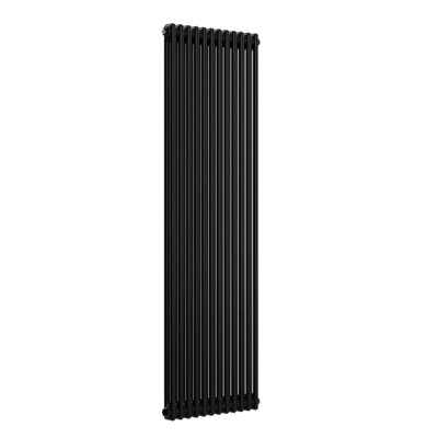 B&Q -  Vertical Coloured Column Radiator Space Black 1800mm X 560mm 2 Column