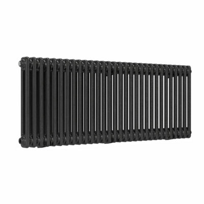 B&Q -  Pewter Horizontal 2 Column Traditional Radiator 500mm (H) X 1370mm (W)