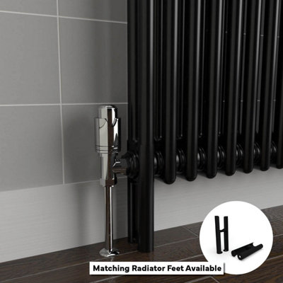 B&Q -  Horizontal 2 Column Radiator Space Black 500mm X 605mm1627 Btu (477W)Bs En 4425 Year Warranty