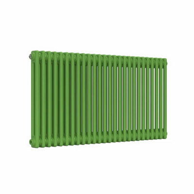 B&Q -  Horizontal 2-Column Radiator Apple Green 600mm X 1190mmLux 2Col-600-1190Ag