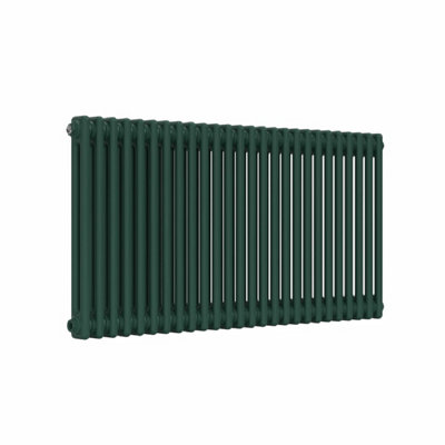 B&Q -  Horizontal 2-Column Radiator British Racing Green 600mm X 1190mmLux 2Col-600-1190Brg