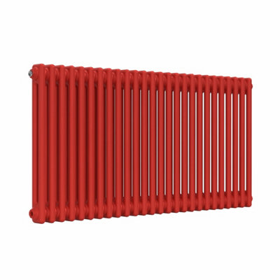 B&Q -  Horizontal 2-Column Radiator Poppy Red600mm H X 1190mm WLux 2Col-600-1190Pr