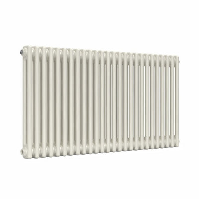 B&Q -  Horizontal 2-Column Radiator Stone White 600mm X 1190mmLux 2Col-600-1190Sw