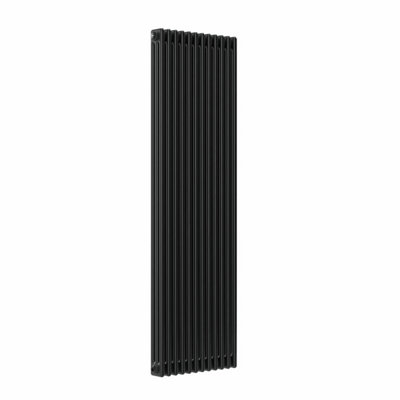 B&Q -  Pewter Vertical 3 Column Traditional Radiator 1800mm (H) X 560mm (W)