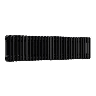 B&Q -  Horizontal Column Radiator Space Black 300mm X 1370mm 3 Column