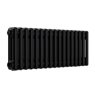 B&Q -  Horizontal Column Radiator Space Black 300 mm X 785 mm 3 Column