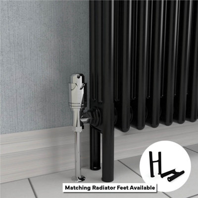 B&Q -  Horizontal 3 Column Radiator Space Black 500mm X 1010mm1113W (3794 Btu)