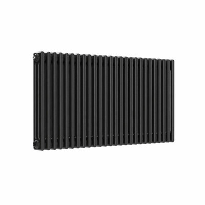B&Q -  Pewter Horizontal 3 Column Traditional Radiator 600mm (H) X 1190mm (W)