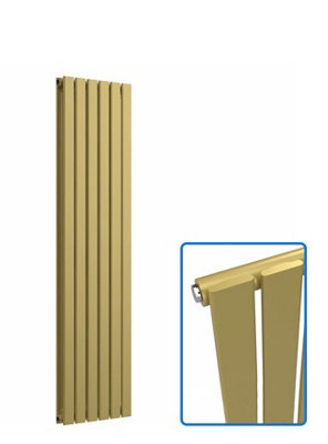B&Q -  Flat Coloured Vertical RadiatorMetallic Gold1600mm X 420mmDouble