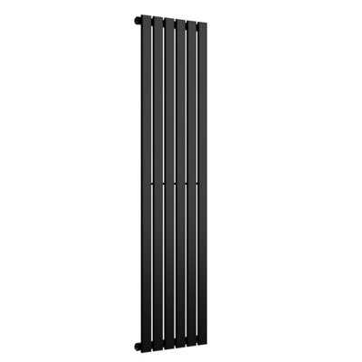 B&Q -  Flat Coloured Vertical Radiator Space Black 1600mm X 420mm (Single)