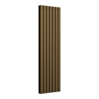 B&Q -  Flat Vertical Radiator Antique Brass 1600mm X 490mm Double5157 Btu.
