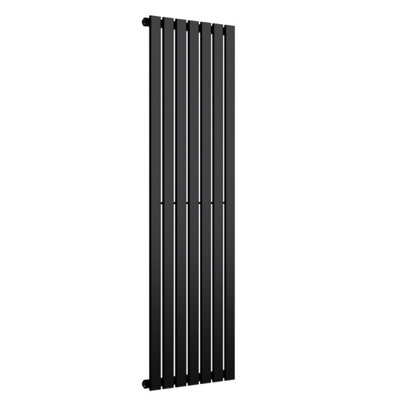 B&Q -  Flat Coloured Vertical Radiator Space Black 1600mm X 490mm (Single)