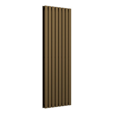 B&Q -  Flat Vertical Radiator Antique Brass 1600mm X 560mm Double Panel.