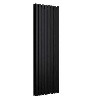 B&Q -  Flat Coloured Vertical Radiator Space Black 1600mm X 560mm Double Panel