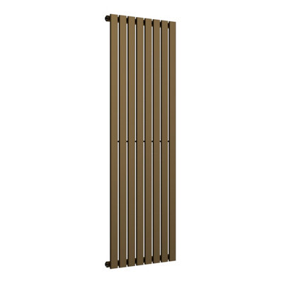 B&Q -  Flat Vertical Radiator Antique Brass 1600mm X 560mm SingleMild SteelWall-Mounted