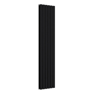 B&Q -  Flat Coloured Vertical Radiator Space Black 1800mm X 420mm Double Panel