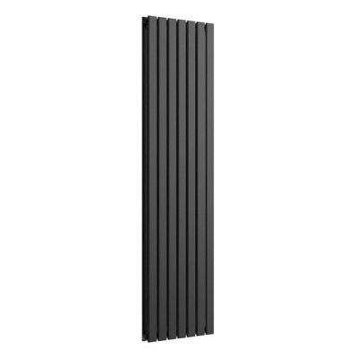 B&Q -  Flat Vertical Designer Radiator Pewter 1800mm X 490mm Double Panel1693W (5778 Btu)