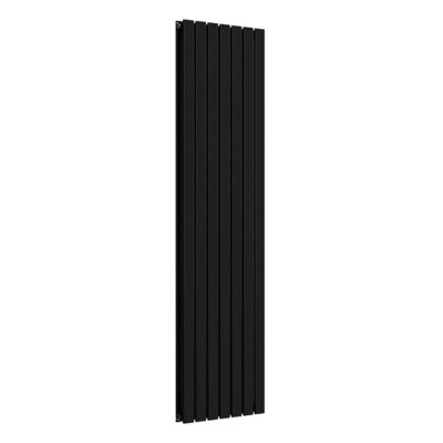 B&Q -  Flat Coloured Vertical Radiator Space Black 1800mm X 490mm Double1693W.