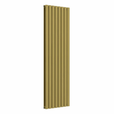 B&Q -  Flat Coloured Vertical RadiatorMetallic Gold Double Panel 1800mm X 560mm1935W (6603 Btu)