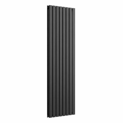 B&Q -  Flat Vertical Radiator Pewter 1800mm X 560mm Double Panel1935W (6603 Btu)