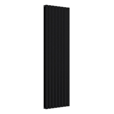 B&Q -  Flat Coloured Vertical RadiatorSpace Black1800mm X 560mm (Double)