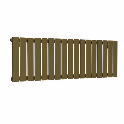 B&Q -  Flat Horizontal Radiator Antique Brass 400mm X 1190mm Single580W (1978 Btu)