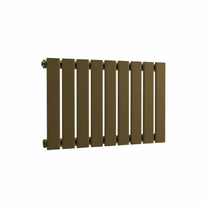 B&Q -  Flat Horizontal Radiator Antique Brass 400mm X 630mm (Single)307W (1047 Btu).