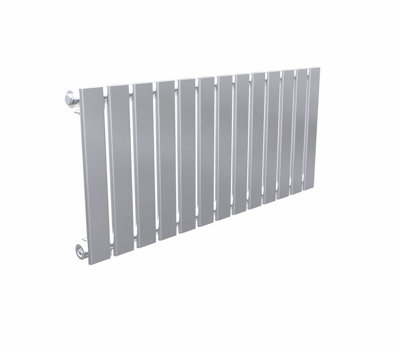 B&Q -  Flat Horizontal Radiator Metallic Silver 400mm X 910mmSingle PanelBs En 442 Certified