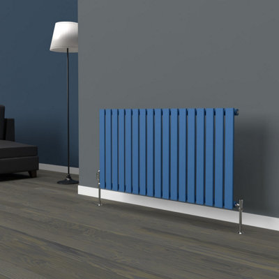 B&Q -  Flat Horizontal Coloured RadiatorGalaxy Blue600mm X 1190mmSingle