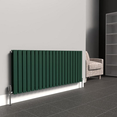 B&Q -  Flat Horizontal Coloured RadiatorBritish Racing Green600mm X 1470mm DoubleMild Steel.