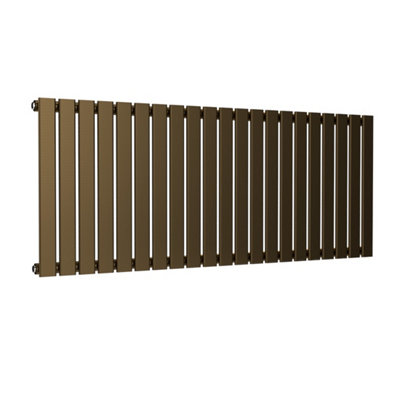 B&Q -  Flat Horizontal Radiator Antique Brass 600mm X 1470mm Single PanelWall-Mounted.