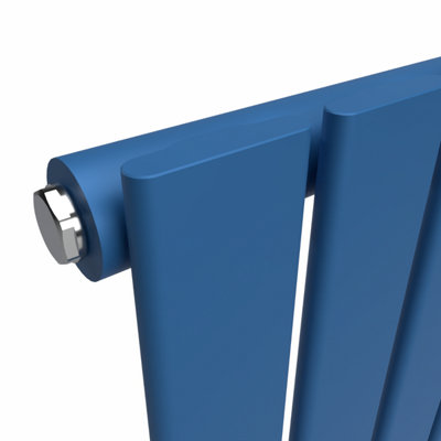 B&Q -  Flat Horizontal Coloured RadiatorGalaxy Blue600mm X 1470mm (Single)