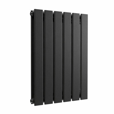 B&Q -  Flat Horizontal Designer Radiator Pewter 600mm X 420mm Double Panel516W (1762 Btu)