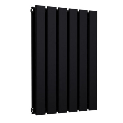 B&Q -  Flat Horizontal Coloured Radiator Space Black 600 mm X 420 mm Double Panel.