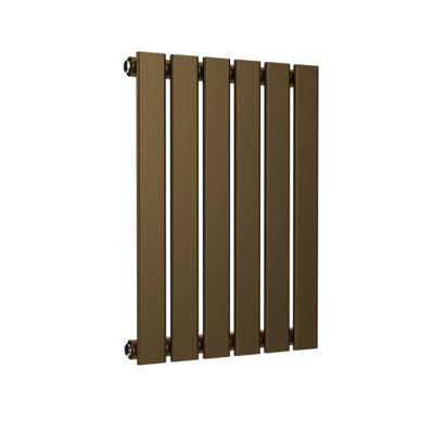 B&Q -  Flat Horizontal Radiator Antique Brass 600mm X 420mm Single PanelHydronic Central Heating