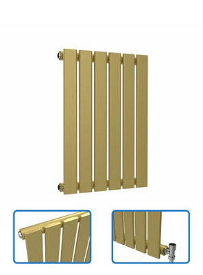B&Q -  Flat Horizontal Coloured RadiatorMetallic Gold 600mm X 420mm (Single)
