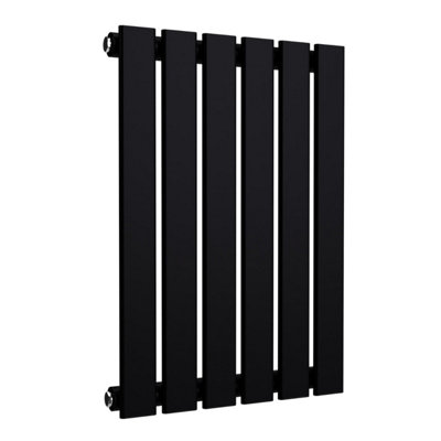 B&Q -  Flat Horizontal Coloured Radiator Space Black 600mm X 420mm (Single).