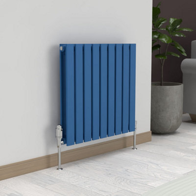 B&Q -  Flat Horizontal Coloured RadiatorGalaxy Blue600mm X 630mm (Double)
